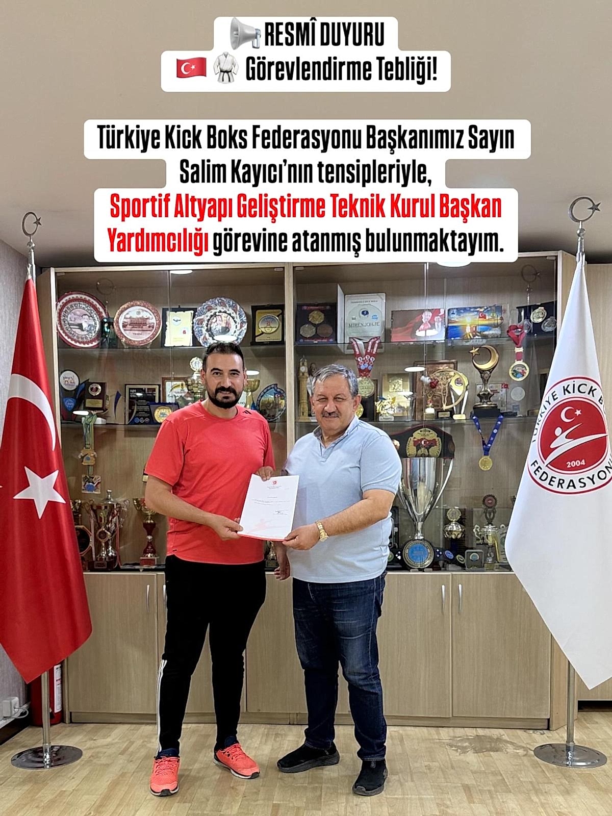 	SPORTİF ALT YAPI TEKNİK KURUL BAŞKAN YARDIMCILIĞI 	GENÇLER POİNT FİGHTİNG  TEKNİK KURUL BAŞKAN YARDIMCILIĞI Görevlerini şahsıma tevdi ederek duyduğu güven İçin Sayın Salim KAYICI Başkanımıza şükranlarımı sunuyorum…